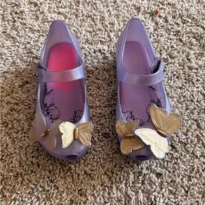Mini Melissa Kids Purple Butterfly (Rapunzel) Shoes